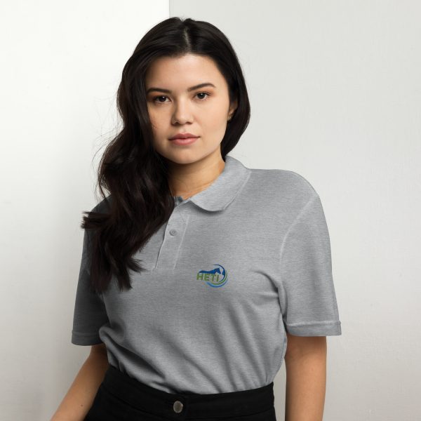 Unisex pique polo shirt - Image 5
