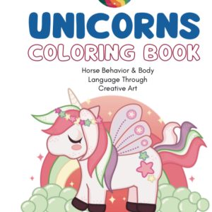 Unicorn colouring book for horses